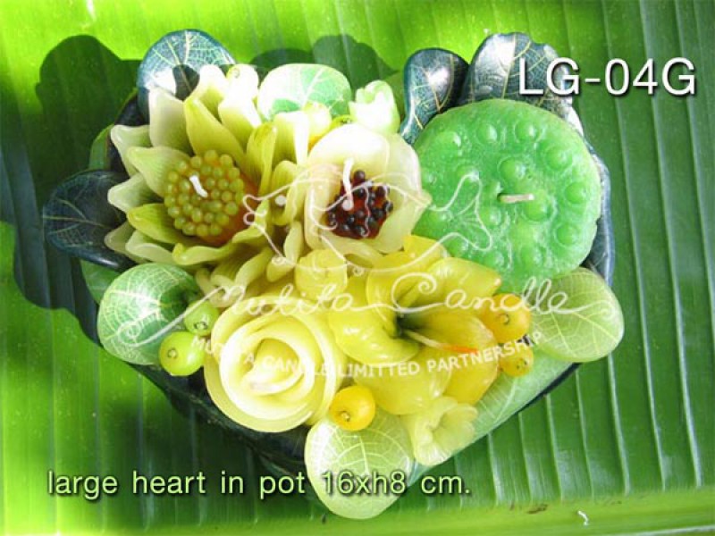 เทียนหอม เดชอุดม |  GREEN COLOUR SET | LG-04G