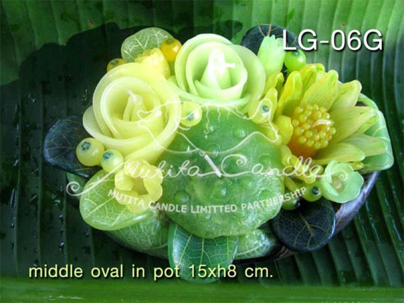 เทียนหอม เดชอุดม |  GREEN COLOUR SET | LG-06G