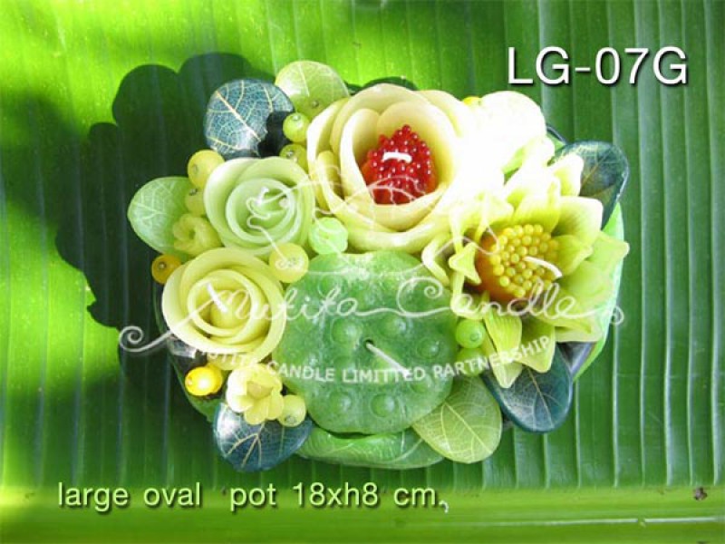 เทียนหอม เดชอุดม |  GREEN COLOUR SET | LG-07G