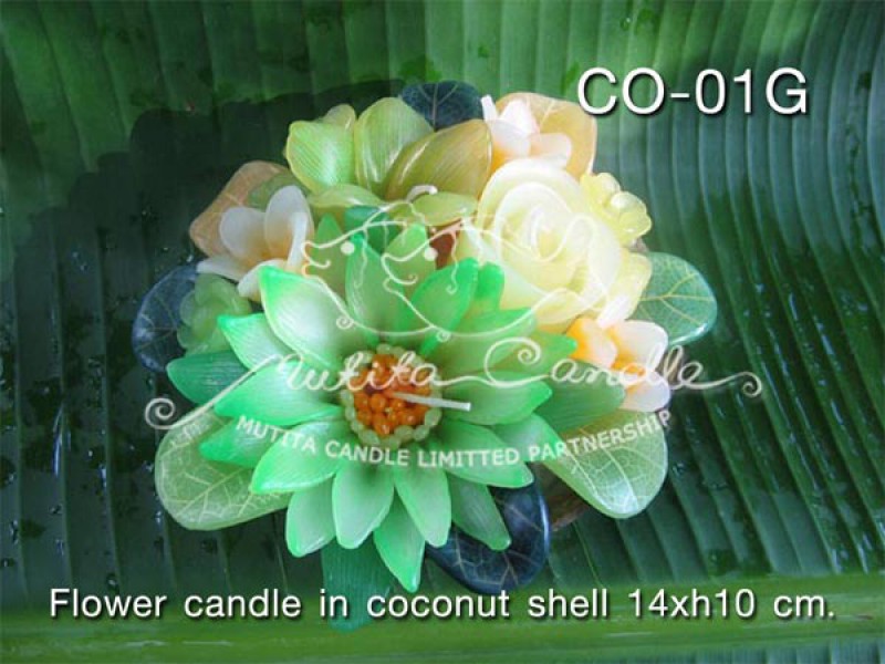เทียนหอม เดชอุดม |  GREEN COLOUR SET | CO-01G