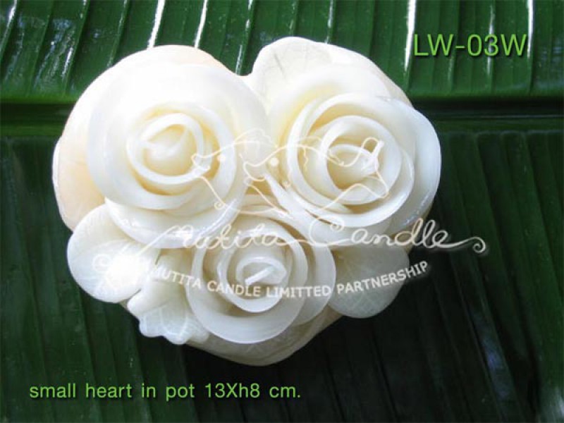 เทียนหอม เดชอุดม |  WHITE COLOUR SET | LW-03W