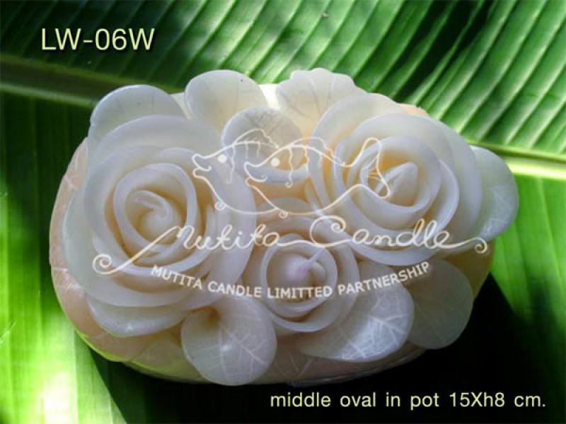 เทียนหอม เดชอุดม |  WHITE COLOUR SET | LW-06W