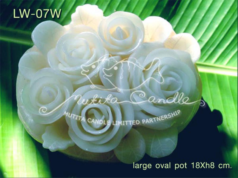 เทียนหอม เดชอุดม |  WHITE COLOUR SET | LW-07W