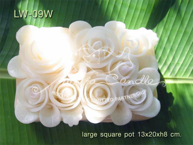 เทียนหอม เดชอุดม |  WHITE COLOUR SET | LW-09W