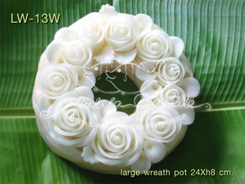 เทียนหอม เดชอุดม |  WHITE COLOUR SET | LW-13W