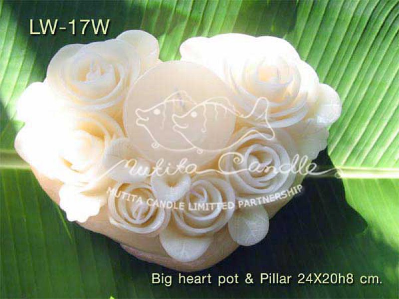 เทียนหอม เดชอุดม |  WHITE COLOUR SET | LW-17W