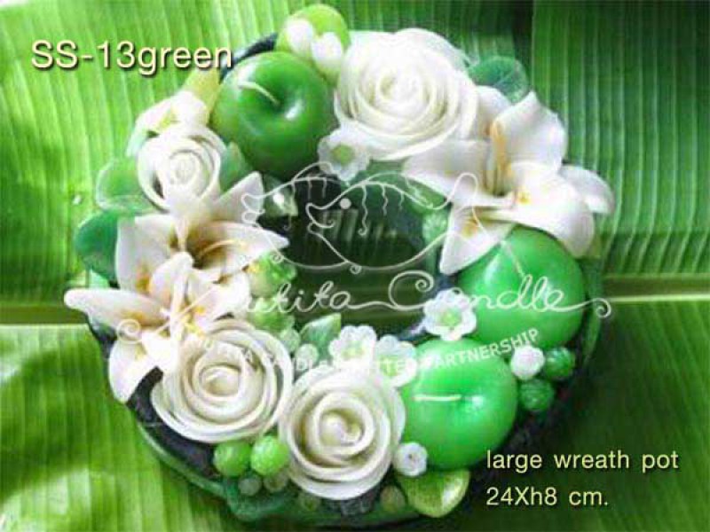 เทียนหอม เดชอุดม | WHITE LILY SET | SS-13 GREEN