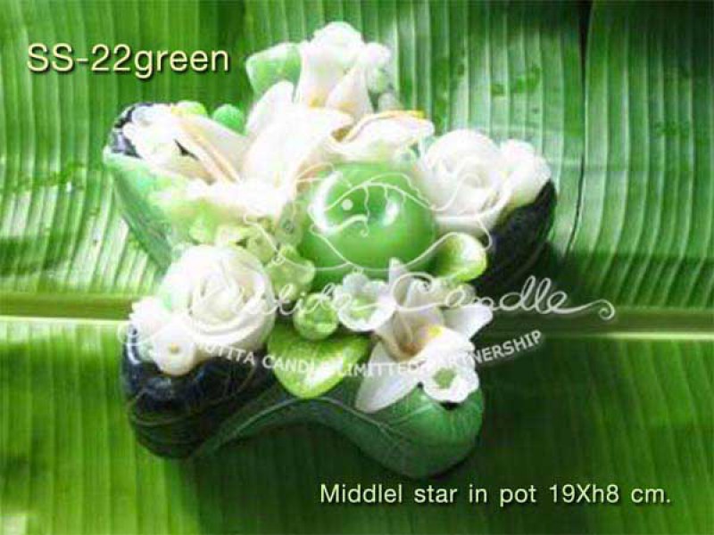 เทียนหอม เดชอุดม | WHITE LILY SET | SS-22 GREEN