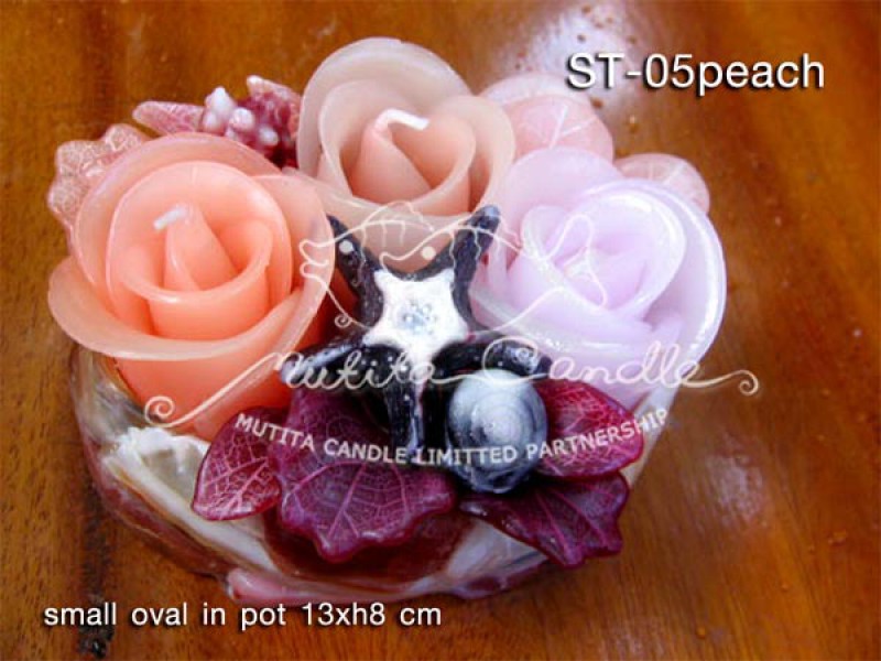 เทียนหอม เดชอุดม |  BROWN OCEAN SET | ST-05 PEACH