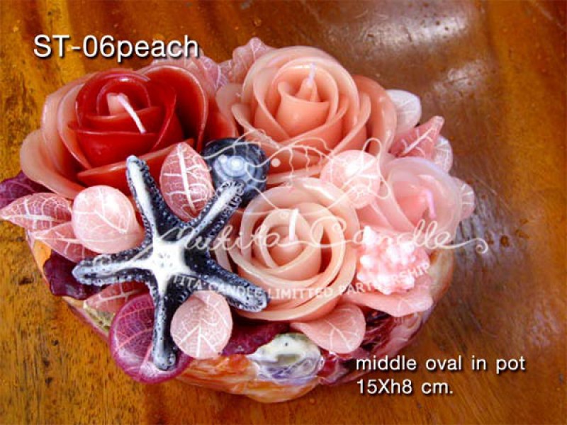 เทียนหอม เดชอุดม |  BROWN OCEAN SET | ST-06 PEACH