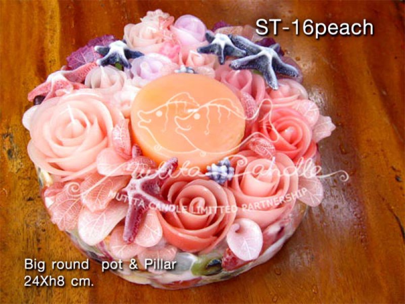 เทียนหอม เดชอุดม |  BROWN OCEAN SET | ST-16 PEACH