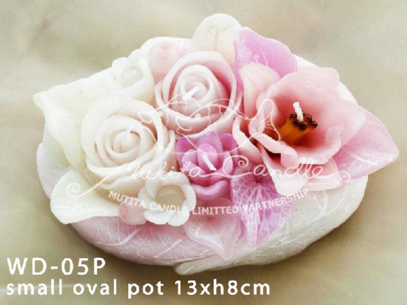 เทียนหอม เดชอุดม |  PINK WEDDING SET | WD-05P
