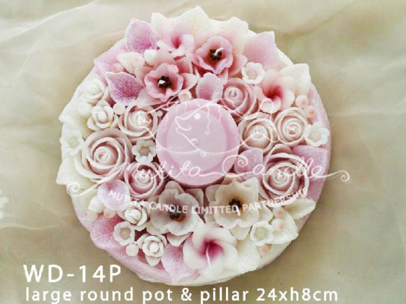 เทียนหอม เดชอุดม |  PINK WEDDING SET | WD-14P