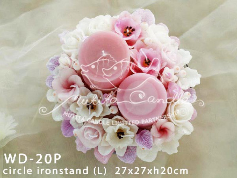 เทียนหอม เดชอุดม |  PINK WEDDING SET | WD-20P