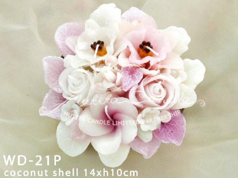 เทียนหอม เดชอุดม |  PINK WEDDING SET | WD-21P