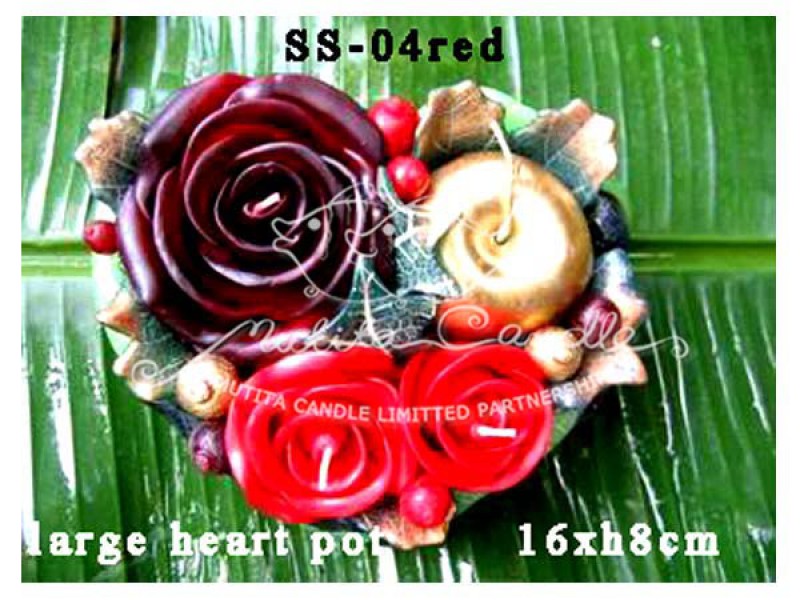 เทียนหอม เดชอุดม : CHRISTMAS COLOUR SET3|flower candles from Thailand for christmas seasoning
RICH ROSES BOUQUET WITH FRUIT AND CHRISTMAS SPICE|SS-04RED|large heart pot  16 x h8 cm