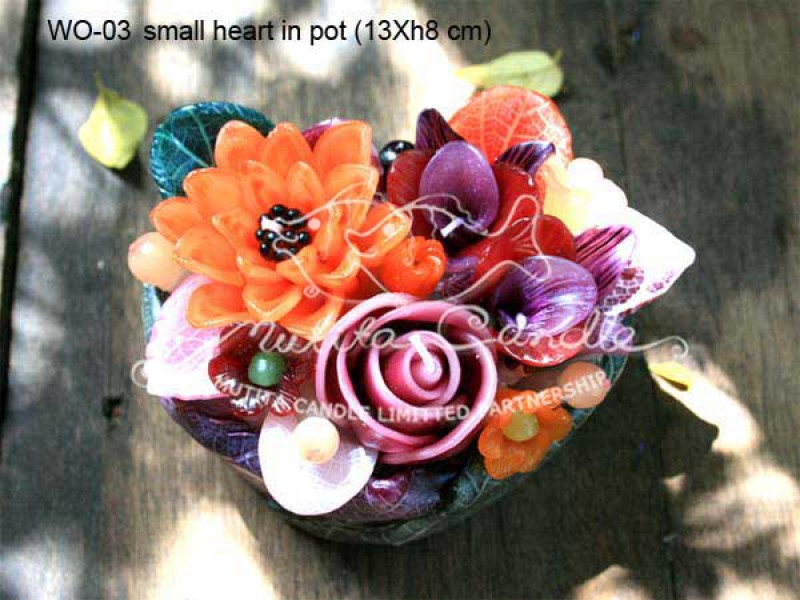 เทียนหอม เดชอุดม |  DARK PURPLE & ORANGE | WO-03