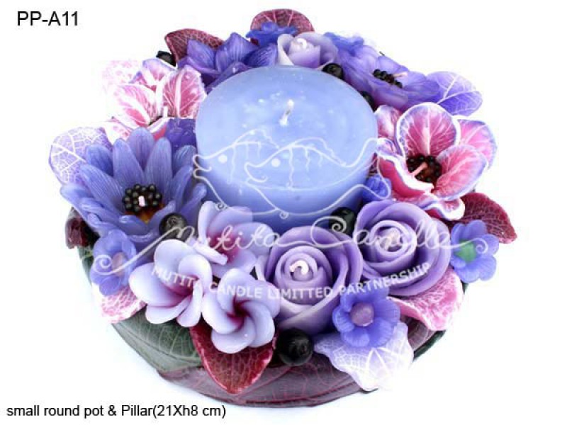 เทียนหอม เดชอุดม |  PINK PURPLE COLOUR A | PP-A11