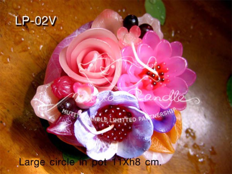 เทียนหอม เดชอุดม | PINK&PURPLE COLOUR SET | LP-02V
