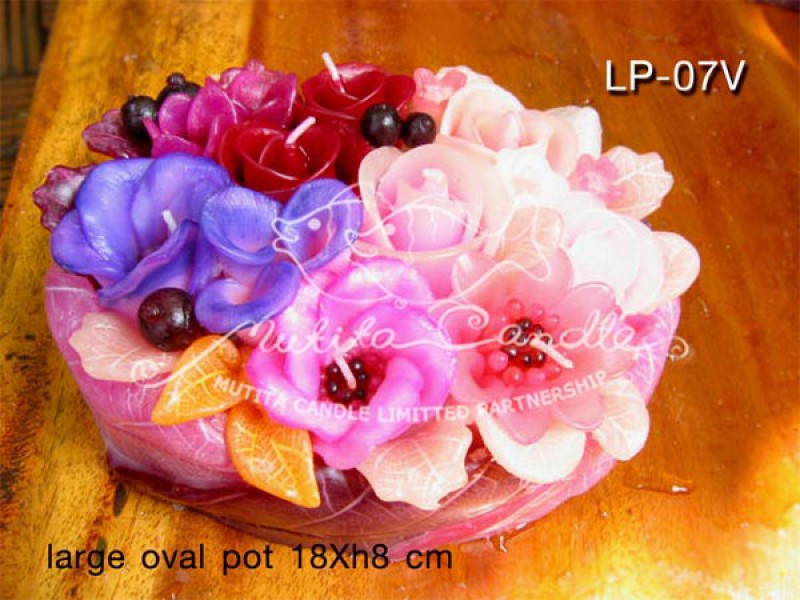 เทียนหอม เดชอุดม | PINK&PURPLE COLOUR SET | LP-07V