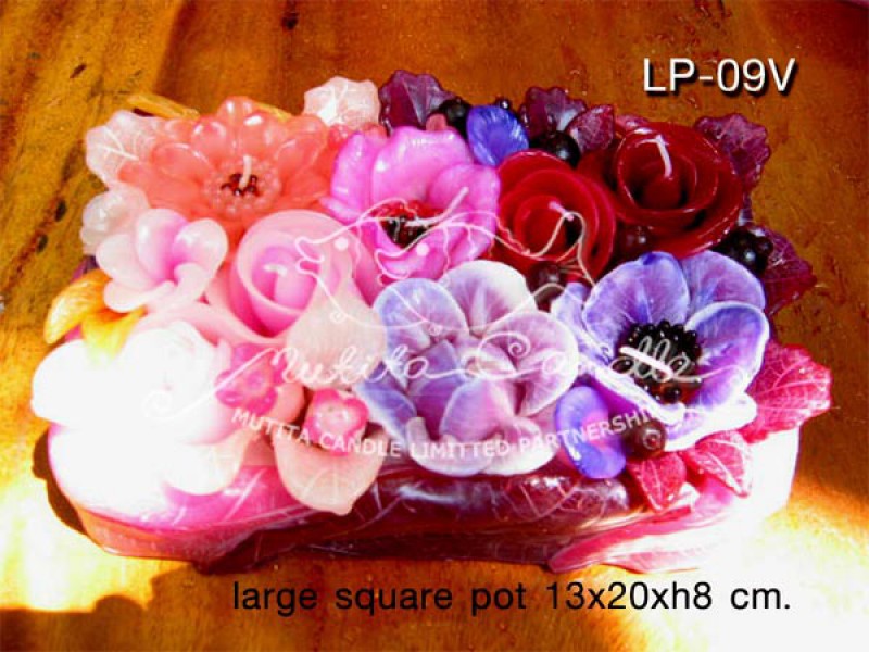 เทียนหอม เดชอุดม | PINK&PURPLE COLOUR SET | LP-09V