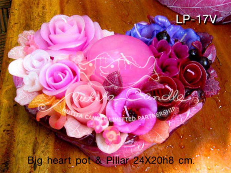 เทียนหอม เดชอุดม | PINK&PURPLE COLOUR SET | LP-17V