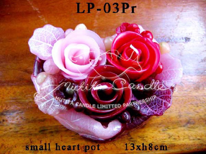 เทียนหอม เดชอุดม | PINK ROSE SET2 | LP-03Pr