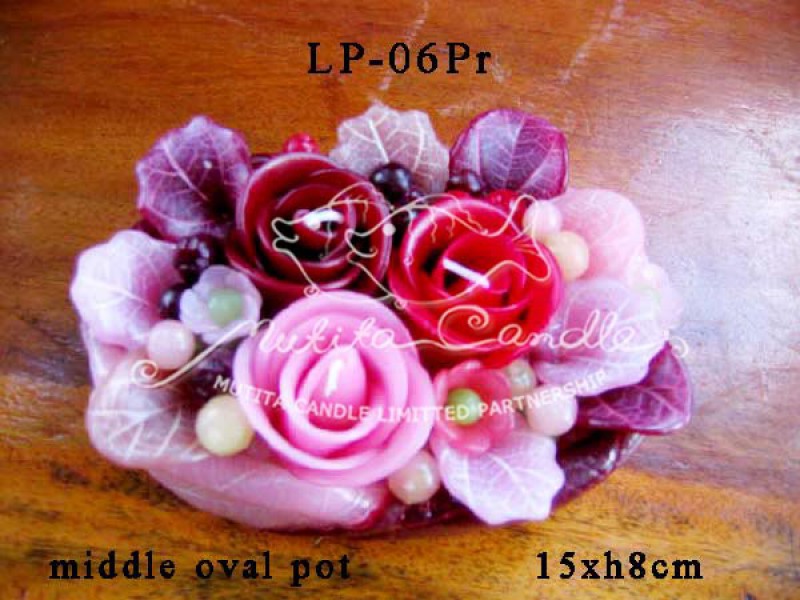 เทียนหอม เดชอุดม | PINK ROSE SET2 | LP-06Pr