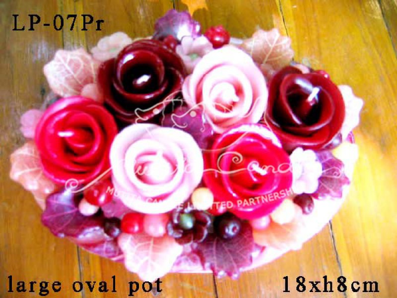 เทียนหอม เดชอุดม | PINK ROSE SET2 | LP-07Pr