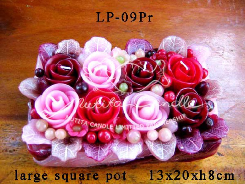เทียนหอม เดชอุดม | PINK ROSE SET2 | LP-09Pr