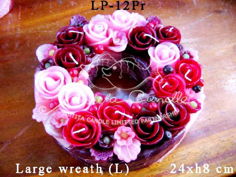 เทียนหอม เดชอุดม | PINK ROSE SET2 | LP-12Pr
