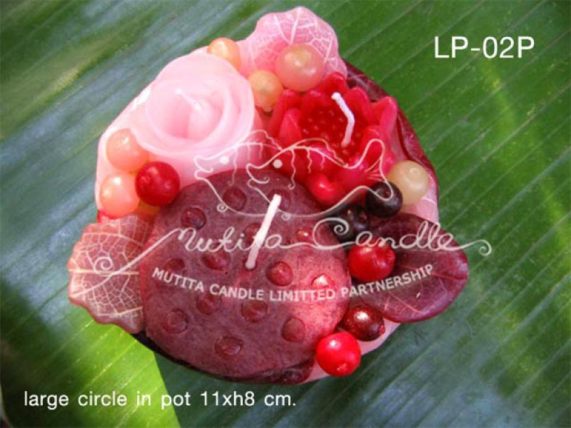 เทียนหอม เดชอุดม |  PINK COLOUR SET | LP-02P