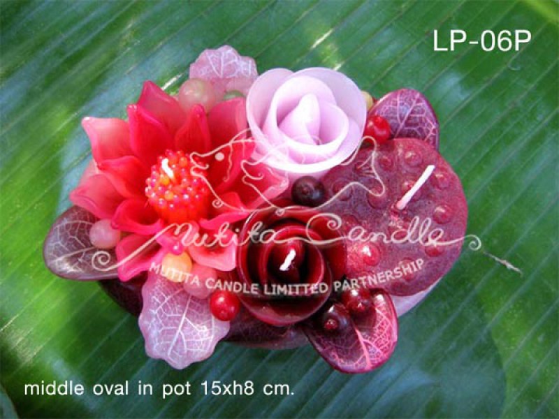 เทียนหอม เดชอุดม |  PINK COLOUR SET | LP-06P