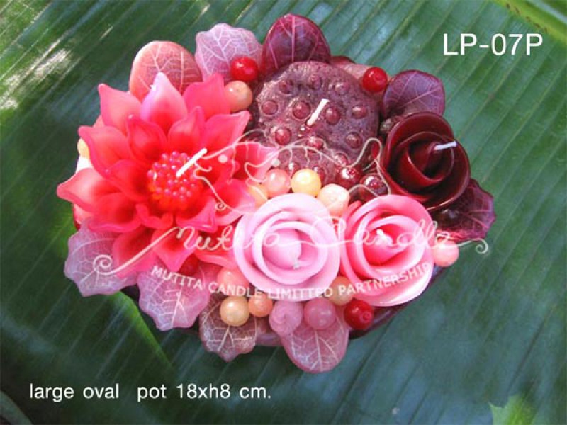เทียนหอม เดชอุดม |  PINK COLOUR SET | LP-07P
