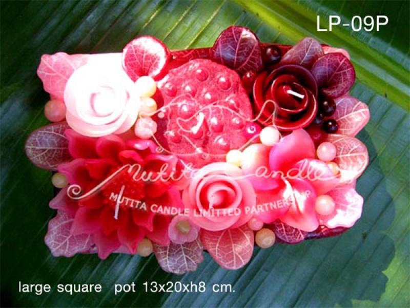 เทียนหอม เดชอุดม |  PINK COLOUR SET | LP-09P